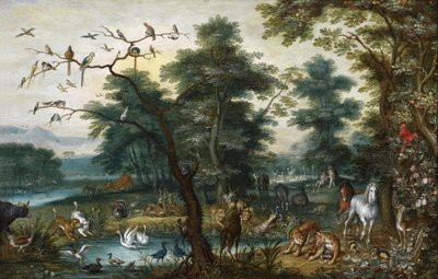 Paradise Landscape with the Fall of Man by Jan Brueghel the Younger